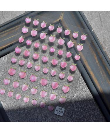 Art Decorations DIY Salon Nail Supplies Peach Heart Design Cloud Nail Art Sticker Heart Nail Sticker 5D Nail Sticker Nails Sticker for Summer - Buy Online on GoSupps.com