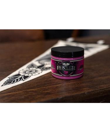 INK-EEZE Pink Tattoo Ointment 6oz | Vegan & Cruelty-Free | Essential Oils | Made in USA | Bubble Gum Scent - Buy Online on GoSupps.com