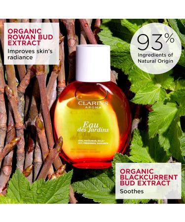 CLARINS Eau des Jardins Fragrance | Hydrates Soothes and Perfumes Skin | Gentle and Non-Photosensitizing Formula | All Skin Types | 3.3 Fluid Ounces - Buy Online on GoSupps.com
