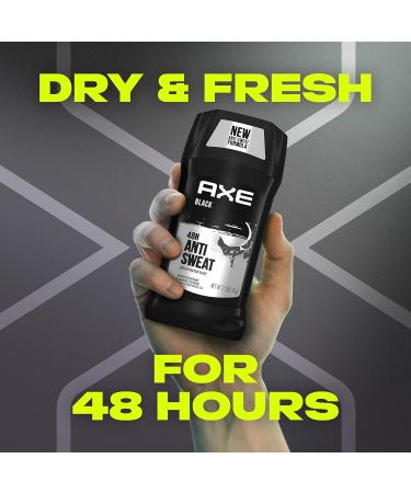 Axe Men's Antiperspirant Stick 2.7 oz 4 Count - Black Frozen Pear & Cedarwood Deodorant for 48-Hour Sweat and Odor Protection - Buy Online on GoSupps.com