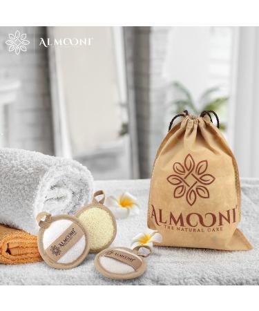 Premium Natural Egyptian Shower Loofah Sponge - Exfoliating Body Scrubbers for Smooth, Radiant Skin (3 Pack) - Buy Online on GoSupps.com