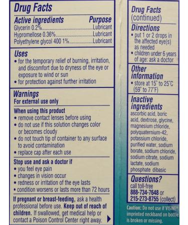 Visine All Day Comfort Dry Eye Relief Eye Drops - 0.5 fl. oz - Up to 10 Hrs of Comfort - Buy Online on GoSupps.com