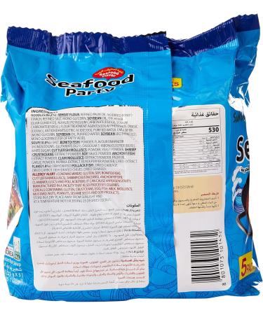 Samyang Seafood Party Korean Style Ramen Noodle Soup 125g X 5 Packs (625g) - Buy Online on GoSupps.com
