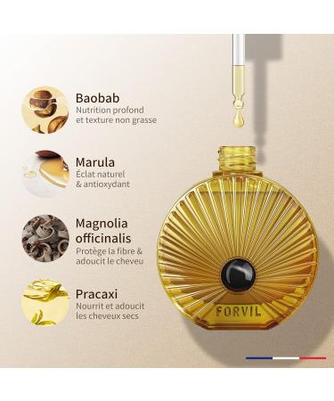 Marque Fran ais Huile Cheveux Naturelles Perle Noire Huile Cheveux Secs Et Abim s Serum Pousse Cheveux 50 ml Nutrition and Brillance Bio Oil Parfum Fruit L ger - Buy Online on GoSupps.com