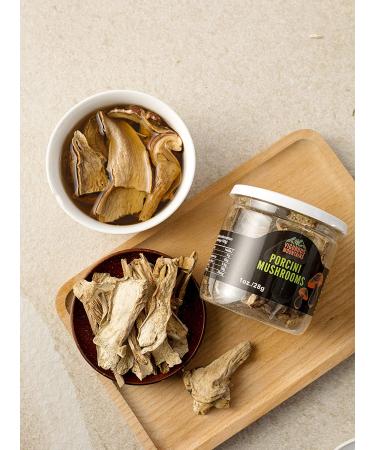 Vigorous Mountains Premium A Grade Dried Porcini Mushrooms Boletus Edulis 1oz - Top Quality Wild Porcini Mushrooms - Buy Online on GoSupps.com