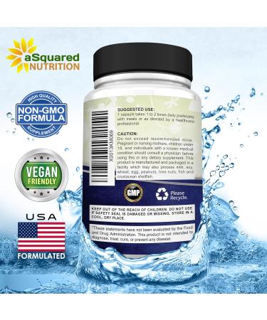 aSquared Nutrition Proprietary Magnesium 500mg High Absorption Magnesium Citrate & Oxide 180 Veggie Capsules 180 Day Supply USA Formulated & Third-Party Tested - Buy Online on GoSupps.com