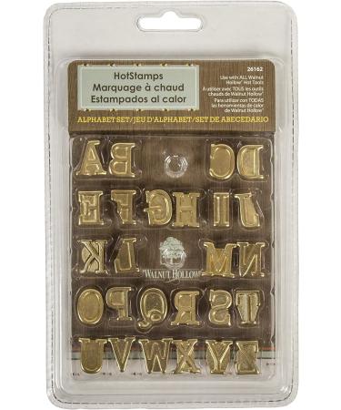Walnut Hollow HotStamps Uppercase Alphabet Set for Wood, Leather & More - Brand & Personalize with Ease - Buy Online on GoSupps.com