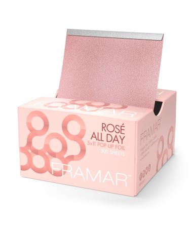 Framar Ros All Day Pop Up Hair Foil, Aluminum Foil Sheets, Hair Foils For Highlighting - 500 Foil Sheets