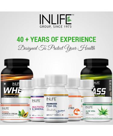 INLIFE Bhringraj Extract Supplement for Hair Skin & Nails - 500mg 60 Vegetarian Capsules | International Shipping - Buy Online on GoSupps.com