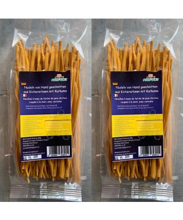 NOMOREFOODGUILT Pasta made from handcut chickpea flour with turmeric 400g
