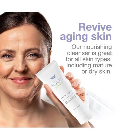 YOUN Beauty Green Tea Face Cleanser by Dr. Anthony Youn | Paraben-Free Hydrating Daily Wash with Aloe Vera Chamomile & Cucumber for All Skin Types | Shop Internationally - Buy Online on GoSupps.com