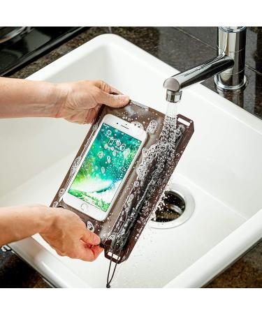 Nite Ize Runoff Waterproof Travel Pouch - Small Charcoal | 100% Waterproof Zipper, Touchscreen Friendly, Ideal for Phone, Travel & Outdoors - Buy Online on GoSupps.com