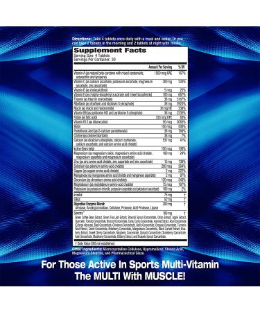 MHP Activite Sport Multivitamin - Boost Energy & Recovery | 120 Tablets - Buy Online on GoSupps.com