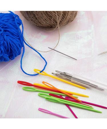 AIEX 30Pcs Plastic Sewing Needles and 9Pcs Large Eye Blunt Needles - Colorful Safety Yarn Lacing Set for Kids Craft Projects - Buy Online on GoSupps.com