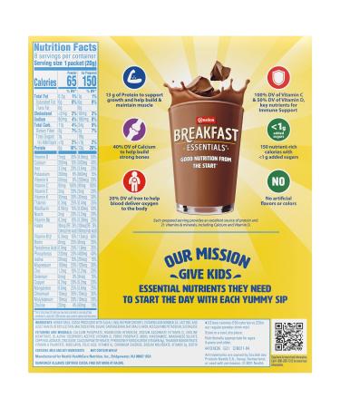 Carnation Breakfast Essentials Light Start Powder Drink Mix Rich Milk Chocolate.705 Oz 8 Ct (Pack of 2) Rich Milk Chocolate 1 Count (Pack of 2) - Buy Online on GoSupps.com