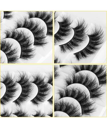 KOUSEI False Eyelashes 6 Pairs Fluffy Volume Dramatic Natural Cross Fake Lashes Soft Handmade Wispy Eye Makeup (0.05mm Thickness) - Buy Online on GoSupps.com