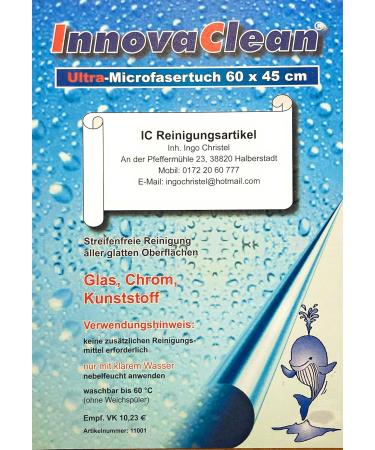 InnovaClean Ultra Microfibre Cloth 60x45 cm | FREE Shipping Over 29 | Buy 9 Get 1 Free - International Shipping Available - Buy Online on GoSupps.com