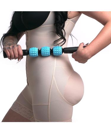 YESINDEED The Original Liposuction Massage Roller Dr Approved for Post Surgery to Maximize Healing and Recovery, Soft lipofoam Unique Design for After Surgery Easy to Roll Balls Technology (Blue)
