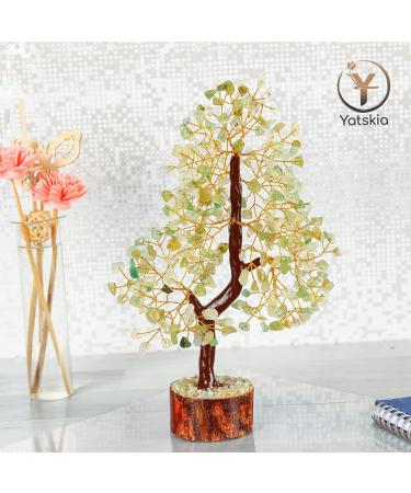 Green Jade Crystal Tree - Reiki Decor - Gemstone Tree of Life - Chakra Stones - Holistic Gifts for Women - Buy Online on GoSupps.com