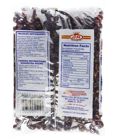 La Fe Colombian Red Cranberry Beans 16 Oz | Cargamanto Rojo | Authentic Colombian Ingredients - Buy Online on GoSupps.com