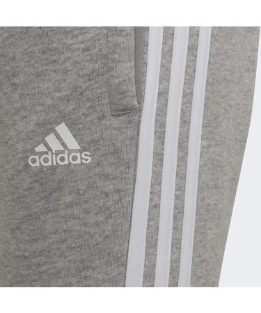 Buy adidas Unisex Kids Pants - Essential 3-Stripes Joggers in Medium Grey Heather/White | International Shipping Available - Buy Online on GoSupps.com