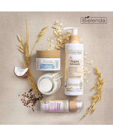Bielenda Vegan Muesli - Effect Deeply Moisturized Nourished Satin Soft And Healthy Glow Skin - Vegan Muesli Moisturizing Cream Oats + Wheat + Coconut Milk - 50 ml - Buy Online on GoSupps.com