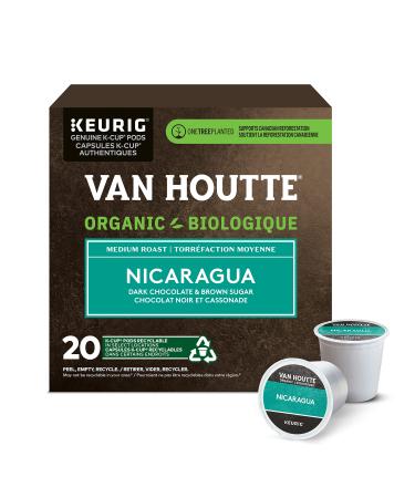 Van Houtte Nicaragua Organic Fairtrade K-Cup Coffee Pods 20 Count For Keurig Coffee Makers Nicaragua 1 Count ( Pack of 20 )