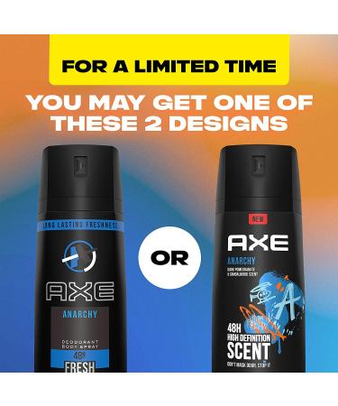 AXE Body Spray for Men Anarchy 4 oz - Pack of 6 | Long-Lasting Fragrance | Best Deal Online - Buy Online on GoSupps.com