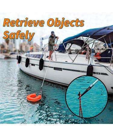 Telescoping Boat Hook for Docking 12 Feet - Durable, Lightweight and Sturdy | Floating Pole for Push-Pull and Boating - Buy Online on GoSupps.com