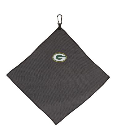 Team Effort Green Bay Packers 15"x15" Grey Microfiber Towel