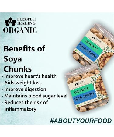 Blessfull Healing Organice SOYA Chunks for Breakfast 2 lb (907 Gram) - Buy Online on GoSupps.com