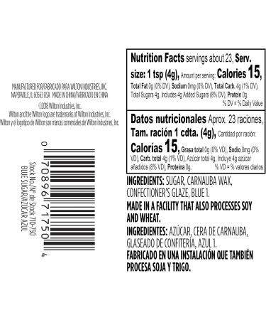 Wilton Sprinkle Sugar Blue 92 g - Buy Online on GoSupps.com