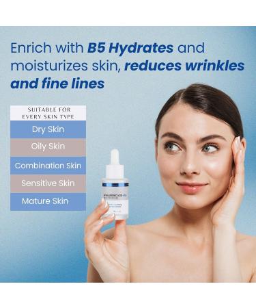 Venamine Pure Hyaluronic Acid Serum with Vitamin B5 - Anti-Aging Wrinkle Repair Face Serum - Korean Skincare 30ml - Buy Online on GoSupps.com