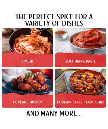 Premium Gochugaru Korean Red Pepper Flakes - 2 oz | Sun Dried Chili Peppers - Buy Online on GoSupps.com