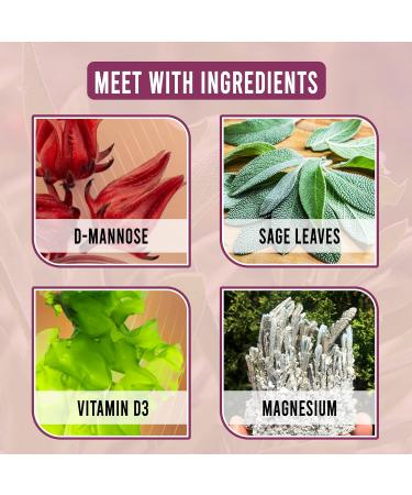 D-Mannose Capsules 2500mg - UTI & Bladder Control Treatment for Women - 60 Capsules | UK Made - Buy Online on GoSupps.com