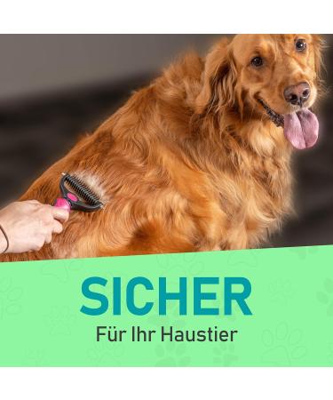 Maxpower Planet Hund- und Katzenb rste Sanfte Wollb rste f r Langhaartiere Doppel-seitiger Hundekamm & Katzenkamm in Pink Gro e Gr e - Buy Online on GoSupps.com