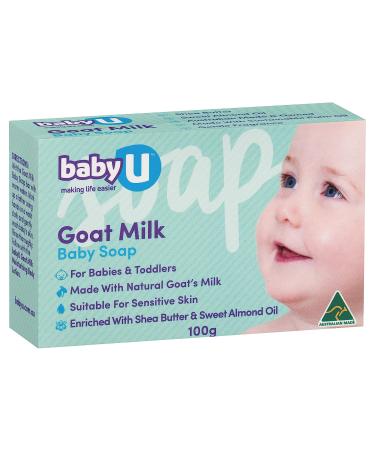 Baby U Goat Milk Baby Soap 100g - Gentle Cleansing for Soft Baby Skin - Buy Online on GoSupps.com