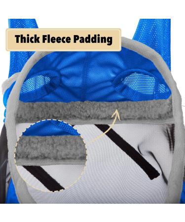 Harrison Howard Pro Luminous Horse Fly Mask Standard with Ears UV Protection - Large Full Size, Signature Blue - Buy Online on GoSupps.com