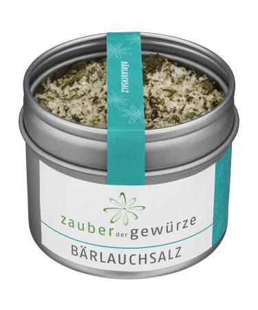 Marriage of the spices wild garlic salt wild garlic salt refined meat vegetable or potato dishes pasta sauces dips dressings and hearty curd top quality in aroma can 65 g