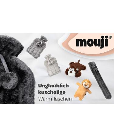 Mouji Premium Children's Bear Hot Water Bottle | Fluffy 0.75L Heat Bottle Cuddly Toy | Ideal for Kids & Adults | Warmth & Comfort - Buy Online on GoSupps.com