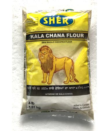 Sher Kala Chana Besan (Desi Whole Chickpeas Flour) - 4 lbs
