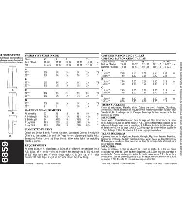 Simplicity U06859A Sewing Pattern Kit for Misses' and Mens' Pajama Pants/Shorts | Code 6859 | Sizes XS-XL - Buy Online on GoSupps.com