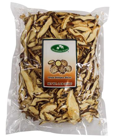Mushroom House Dried Shiitake Slices, 16 Oz