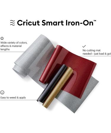 Cricut Smart Iron On (13in x 3ft  Glitter Black) for Explore 3 and Maker 3 - Matless cutting for long cuts up to 12ft Black 3 ft - Buy Online on GoSupps.com