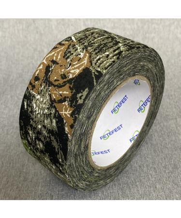 Fetefest Camo Tape Camouflage Tape No Residue, Non-Reflective 2" by 30Yard with Various Camo Patents Maple Camo