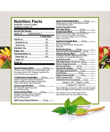 Ecostream Naturals Vital First Daily Greens Superfood Powder - 30 Servings - Buy Online on GoSupps.com