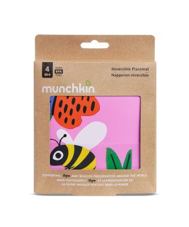 Munchkin WildLove Reversible Silicone Placemat for Kids - Bee Design - 1 Pack - Buy Online on GoSupps.com