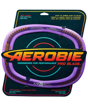 Aerobie Pro Blade rectangular throwing ring purple outdoor play equipment for adults and children aged 5 and over - Buy Online on GoSupps.com