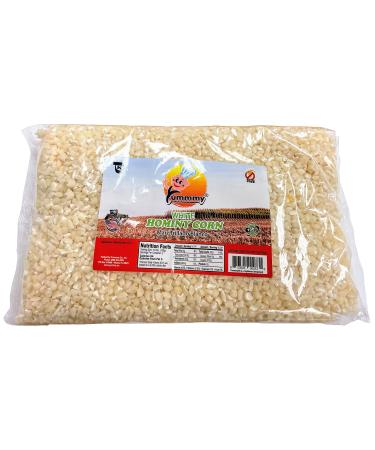 Yummmy White Hominy Corn 56 oz, Kosher certified, 100% Natural Maiz trillado blanco, Premium