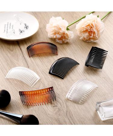 French Side Combs 12-Piece Set - Strong Hold Hair Clips for Girls and Women | Hair Accessories with 16 & 23 Teeth - Buy Online on GoSupps.com